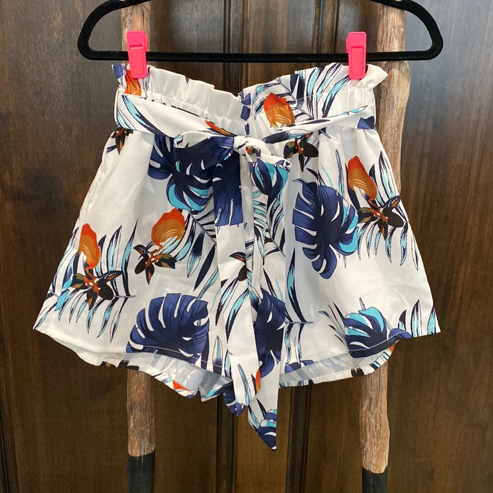Shein Tropical Print Shorts
